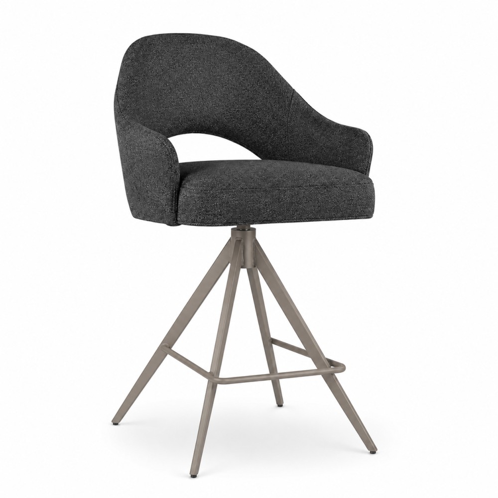 Hoker tapicerowany obrotowy GODA SUPREME TWIST noga taupe