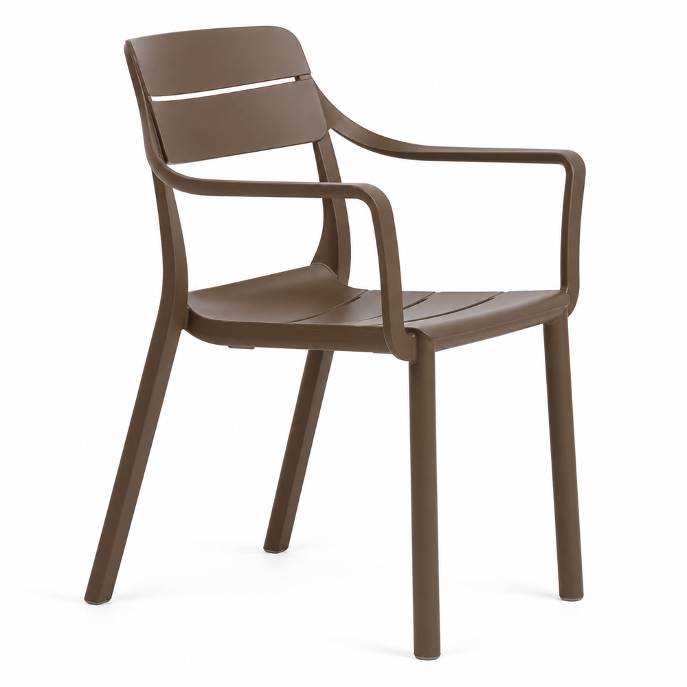 Krzesło Cassia Armchair Tabacco widok profilowy ewoodland.pl